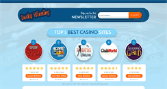 Desktop Screenshot of luckywinning.com